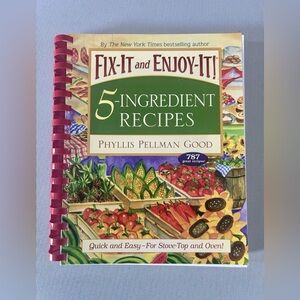 Fix It and Forget It 5 Ingredient Recipes Spiral Bound Cookbook PB 2008